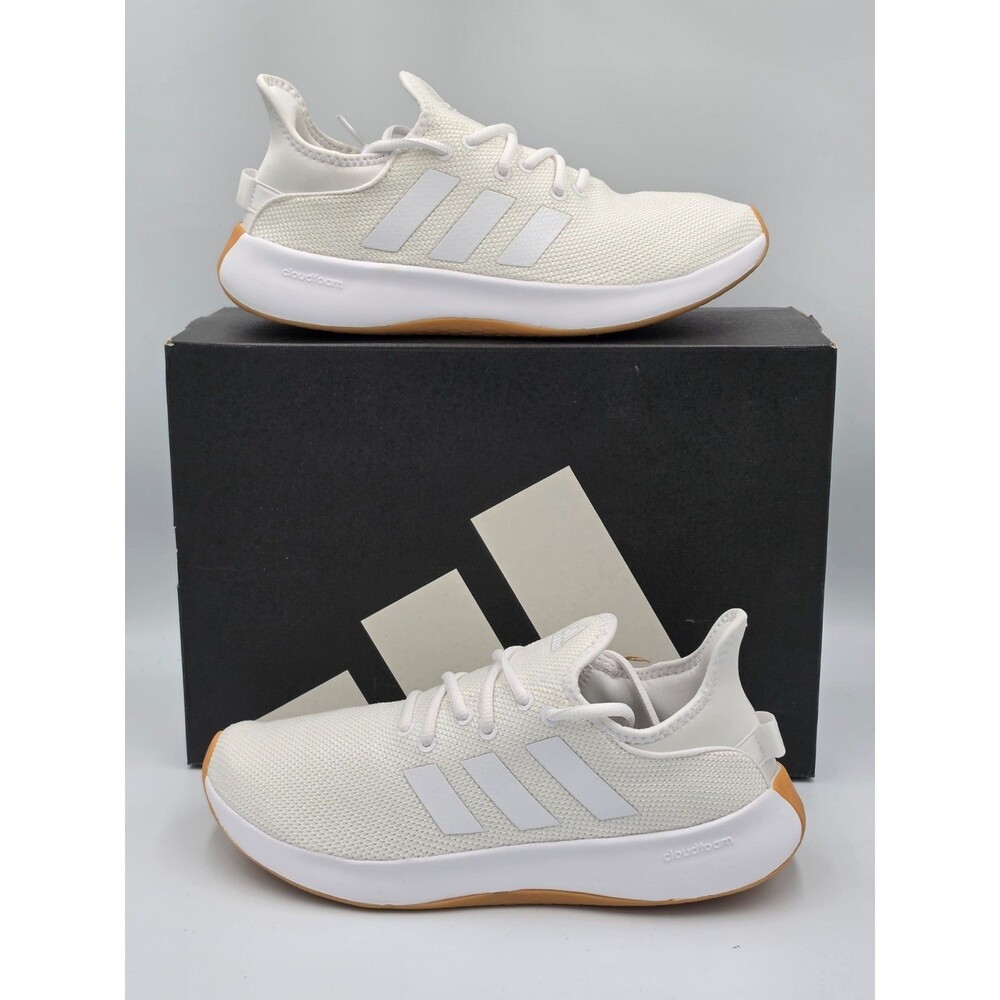 Adidas Cloudfoam Pure SPW Women’s 9 White Gum Running Shoes II0043 New in Box